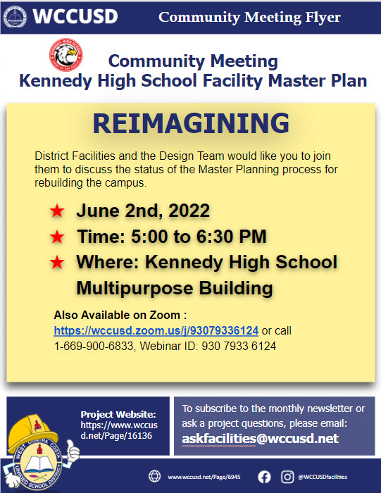 Community Meeting June 2nd at 5:00pm on campus or via zoom